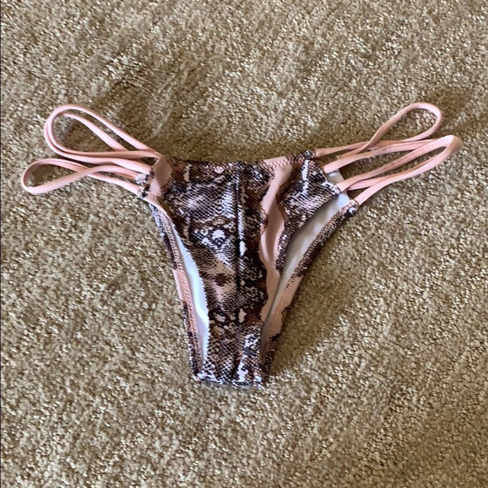 Snakeskin bikini bottoms
